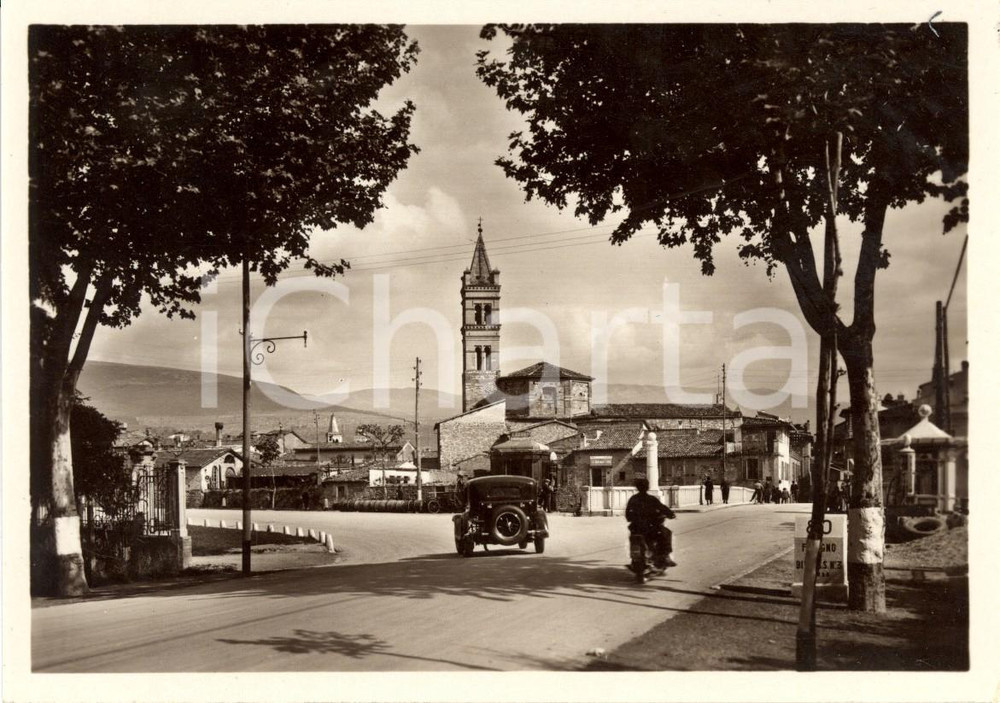 Cartolina originale da collezione 1940 ca FOLIGNO (PG) Quadrivio di Porta FIRENZE *Cartolina postale ANIMATA FG NV 1