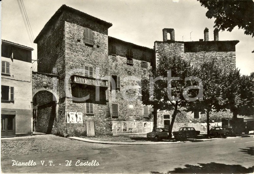 Cartolina originale da collezione 1960 ca PIANELLO VAL TIDONE PC Veduta del castello Cartolina postale FG NV 1