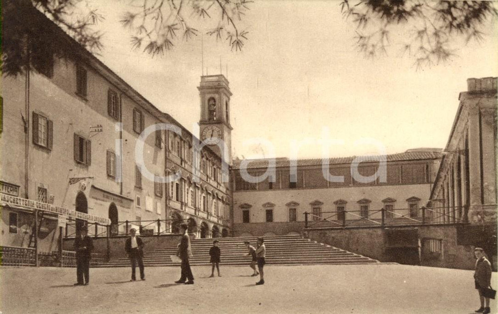 Cartolina originale da collezione 1940 ca LIVORNO MONTENERO Veduta piazza del santuario della MADONNA DELLE GRAZIE 1