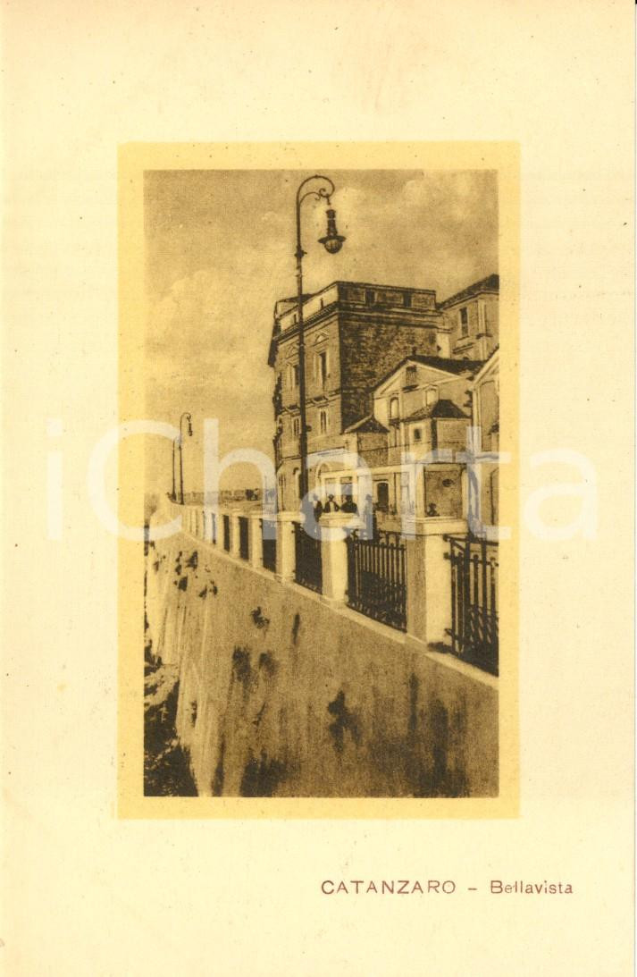 Cartolina originale da collezione 1935 ca CATANZARO Veduta della frazione BELLAVISTA Cartolina postale FP NV 1