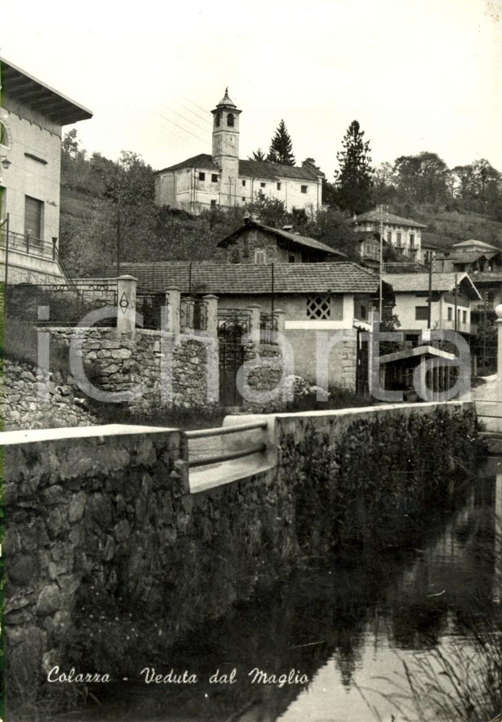 Cartolina originale da collezione 1973 COLAZZA (NO) Veduta del paese dal Maglio *Cartolina postale FG VG 1