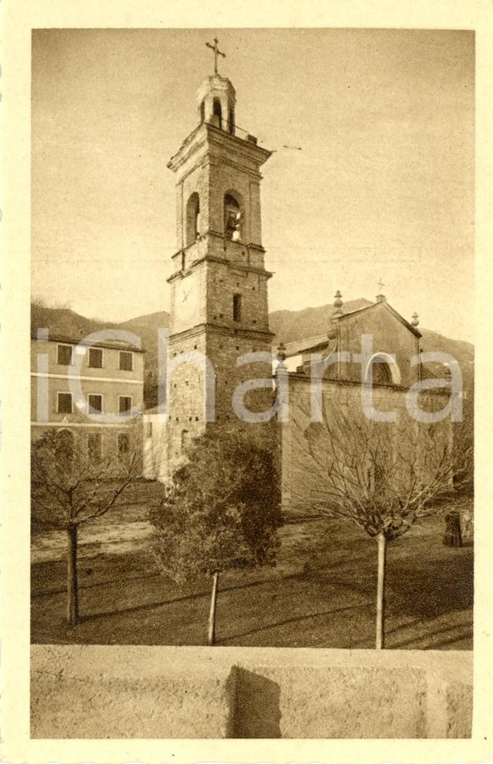 Cartolina originale da collezione 1930 ca LUMARZO (GE) Santuario di Nostra Signora del BOSCO a PANNESI *FP NV 1