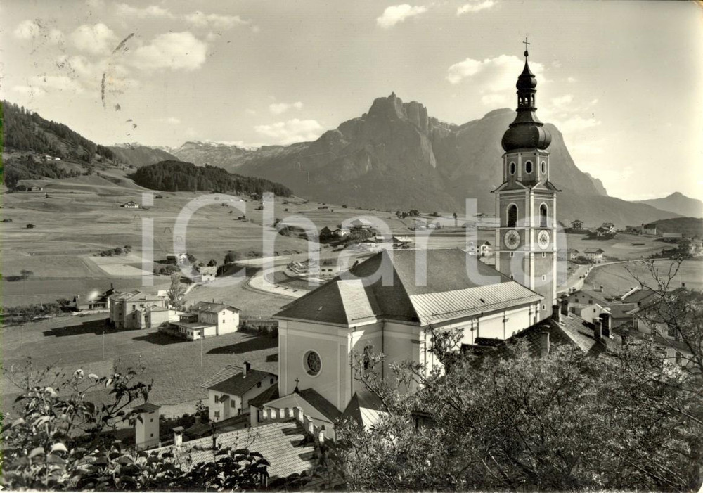 Cartolina originale da collezione 1968 CASTELROTTO (BZ) Veduta Chiesa SANTI PIETRO e PAOLO e paese *Cartolina VG 1