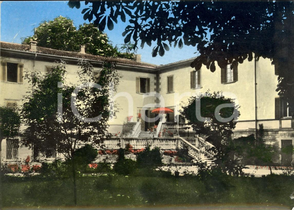 Cartolina originale da collezione 1960 TRESCORE BALNEARIO BG Giardini delle Terme di SAN PANCRAZIO FG VG 1