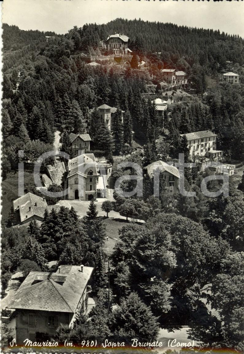 Cartolina originale da collezione 1960 ca BRUNATE CO Veduta della frazione SAN MAURIZIO Cartolina postale FG VG 1