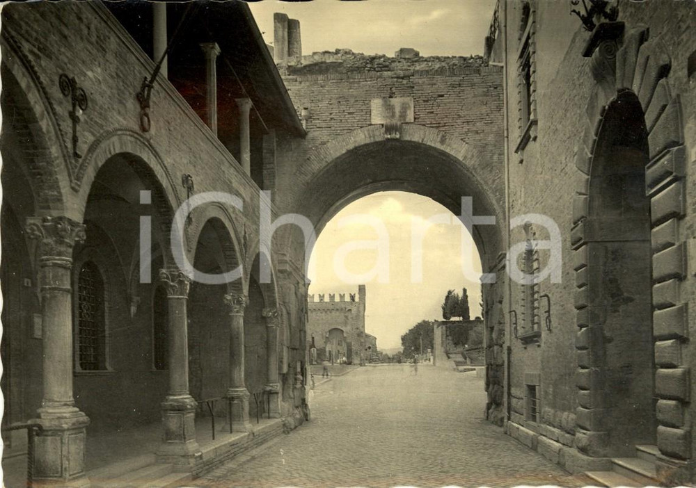 Cartolina originale da collezione 1941 FANO (PU) Veduta dell'Arco di AUGUSTO *Cartolina postale FG VG 1