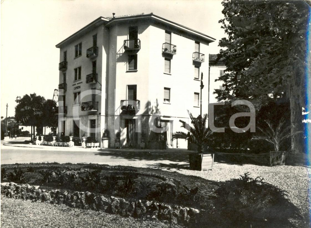 Cartolina originale da collezione 1950 ca SALSOMAGGIORE TERME PR Primo piano albergo ristorante CAPRERA FG NV 1