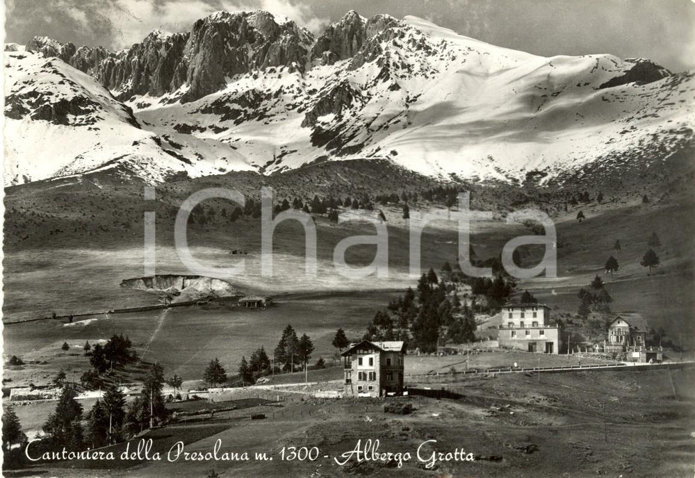 Cartolina originale da collezione 1950 ca COLERE BG Albergo GROTTA a CANTONIERA DELLA PRESOLANA FG VG 1