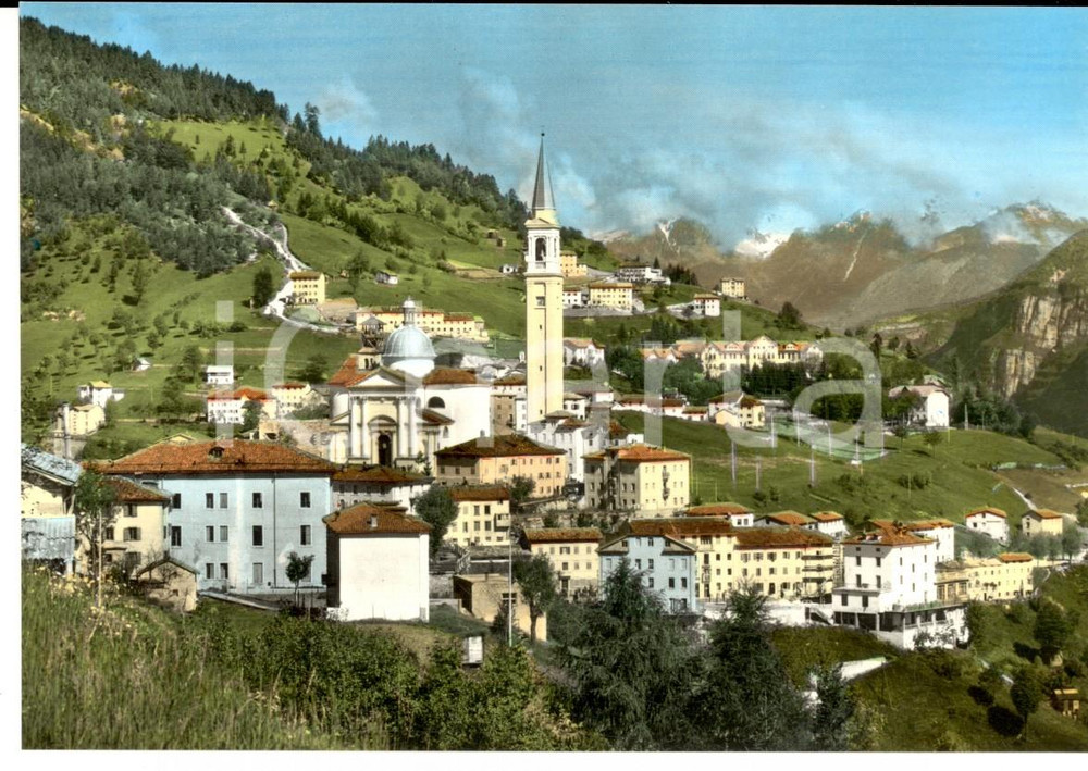 Cartolina originale da collezione 1964 ENEGO (VI) Veduta panoramica del paese *Cartolina postale FG NV 1