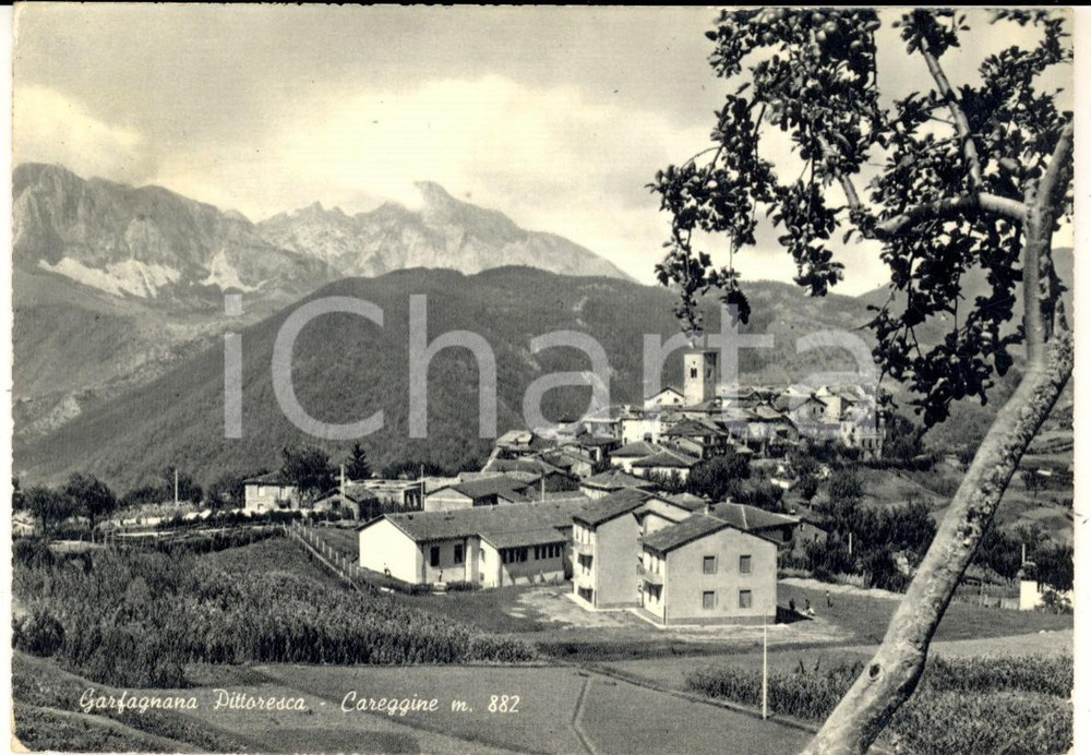 Cartolina originale da collezione 1960 CAREGGINE LU Veduta pittoresca della GARFAGNANA Cartolina postale FG VG 1