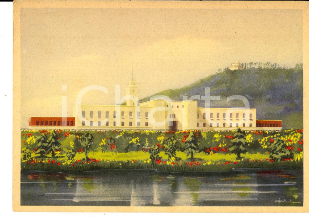 Cartolina originale da collezione 1940 ca ROMA Istituto Storico ARMA DEL GENIO - Nuova sede *Cartolina ILLUSTRATA 1