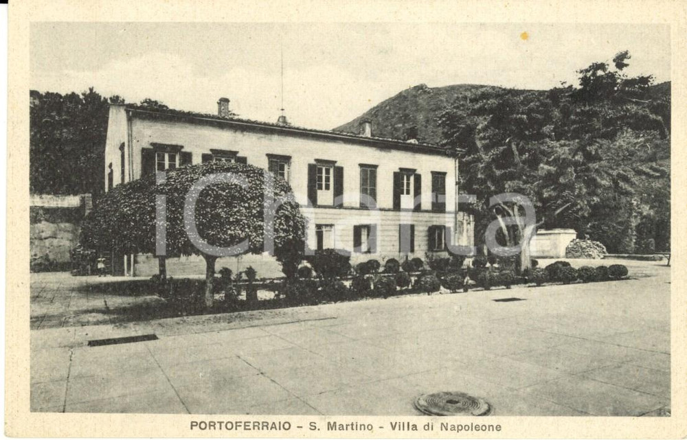 Cartolina originale da collezione 1930 ca PORTOFERRAIO LI Villa di NAPOLEONE a SAN MARTINO Cartolina FP NV 1
