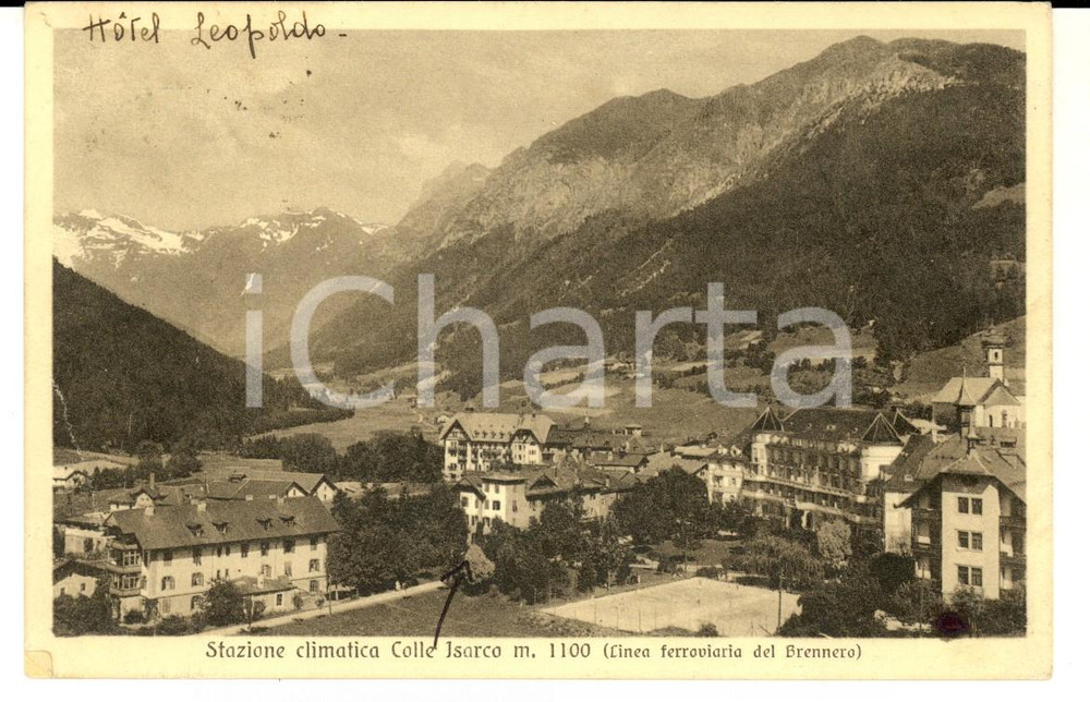 Cartolina originale da collezione 1934 BRENNERO BZ Stazione climatica COLLE ISARCO Cartolina postale FP VG 1