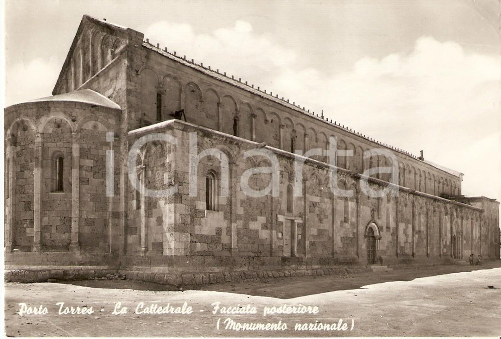 Cartolina originale da collezione 1960 ca PORTO TORRES Basilica San Gavino San Proto San Gianuario Cartolina FG NV 1