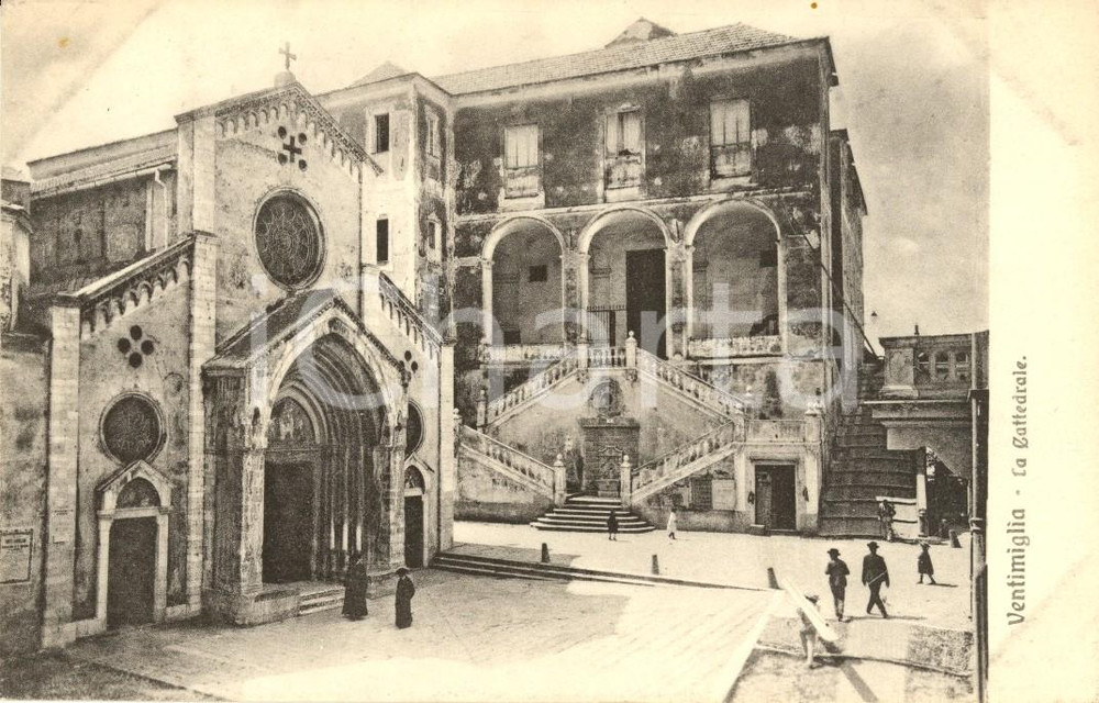 Cartolina originale da collezione 1915 ca VENTIMIGLIA IM Cattedrale di SANTA MARIA ASSUNTA Cartolina FP NV 1