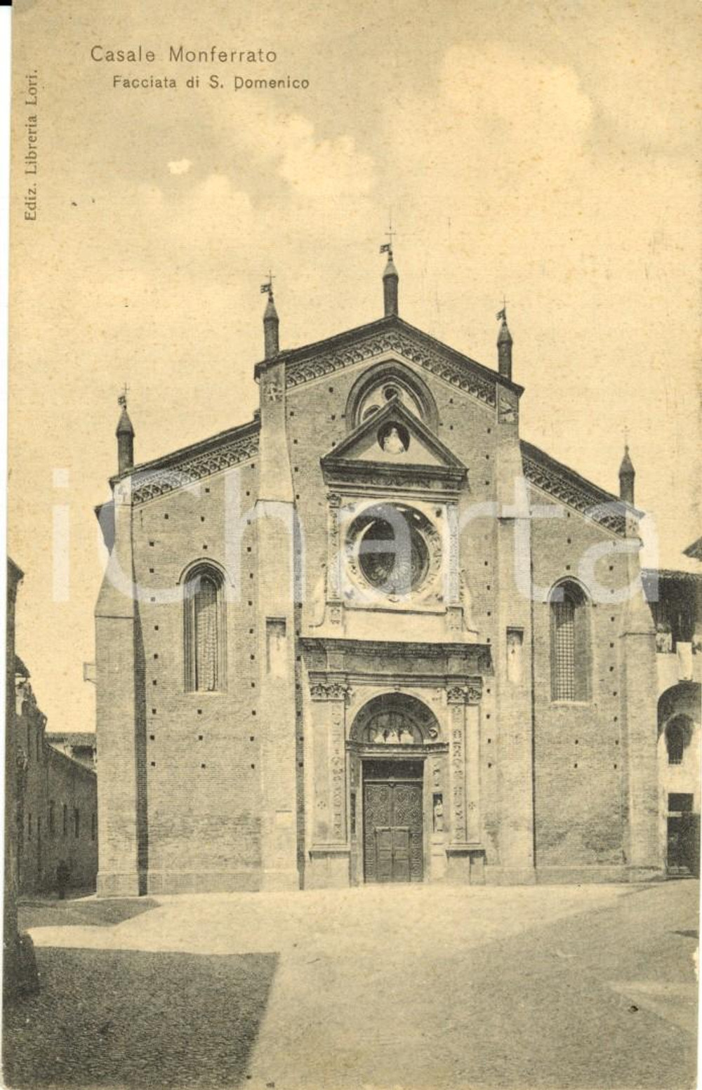 Cartolina originale da collezione 1910 ca CASALE MONFERRATO (AL) La Chiesa di SAN DOMENICO *Cartolina FP NV 1