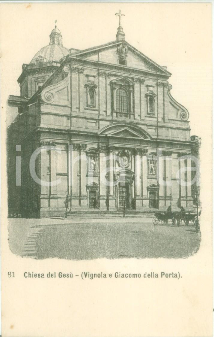 Cartolina originale da collezione 1900 ROMA Chiesa del Santissimo Nome di Gesù Giacomo DELLA PORTA Cartolina FP NV 1
