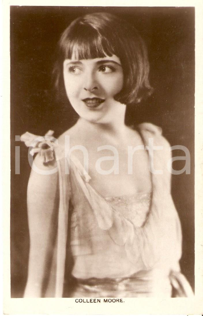 Cartolina originale da collezione 1930 ca CINEMA Actress Colleen MOORE Portrait Cartolina FP NV 1