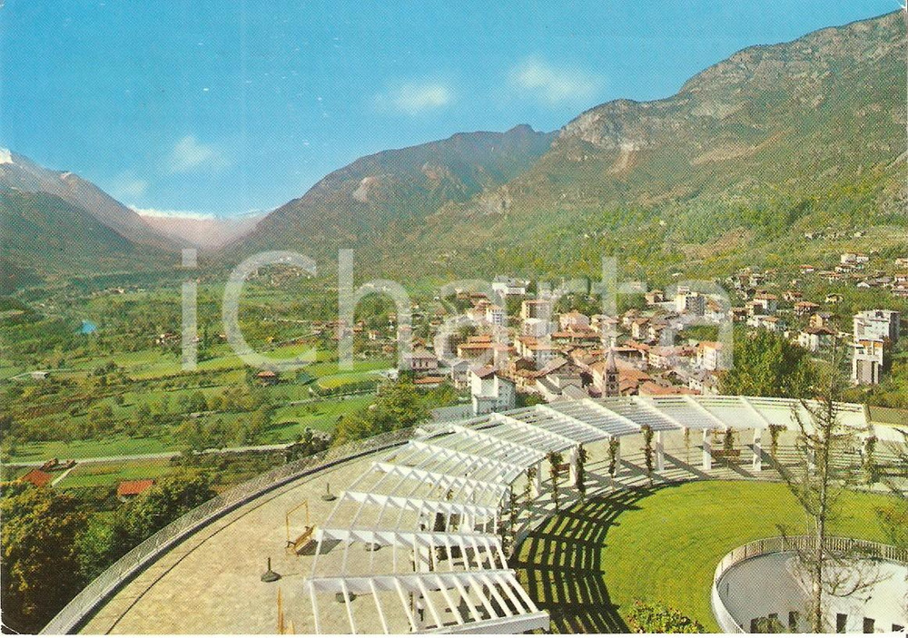 Cartolina originale da collezione 1971 SAINTVINCENT AO Panorama dal terrazzo delle TERME Cartolina FG VG 1