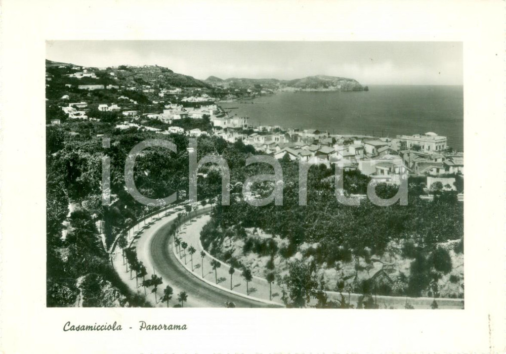 Cartolina originale da collezione 1952 CASAMICCIOLA TERME (NA) Panorama generale *Cartolina FG VG 1