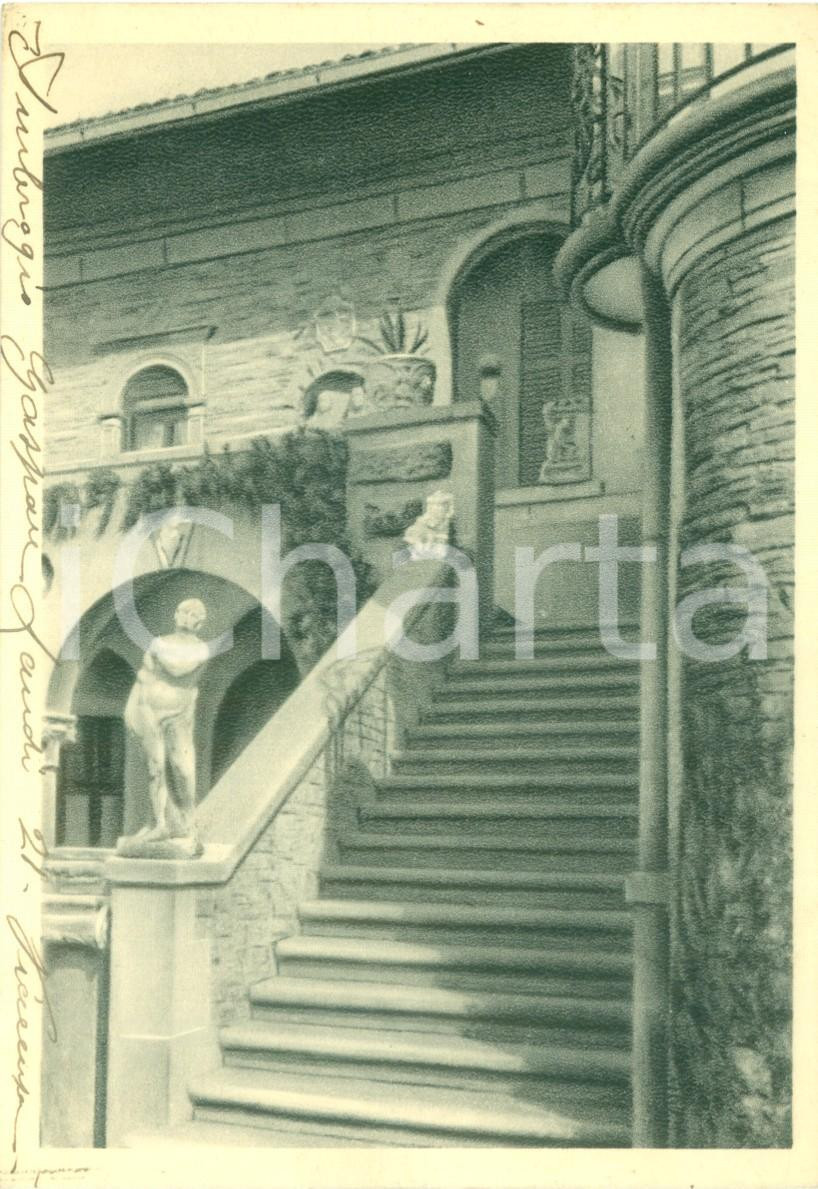 Cartolina originale da collezione 1943 PIACENZA Scalone dell Eremo di SANT ANTONINO Cartolina FG VG 1