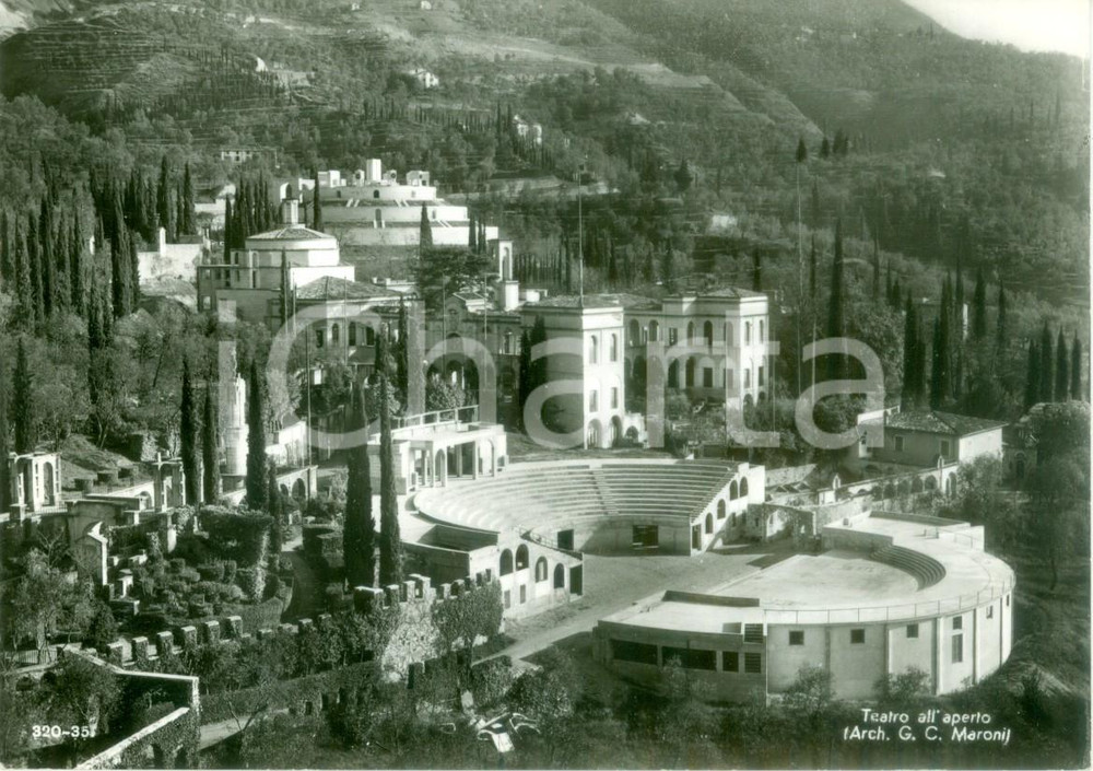 Cartolina originale da collezione 1960 ca GARDONE RIVIERA BS Teatro all aperto del VITTORIALE Cartolina FG NV 1