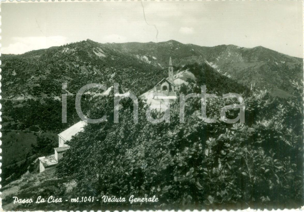 Cartolina originale da collezione 1954 PARMA Veduta generale del Passo della CISA Cartolina FG VG 1