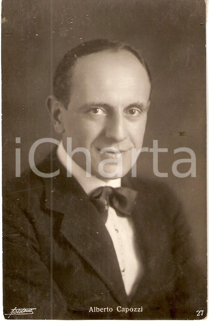 Cartolina originale da collezione 1925 ca CINEMA Ritratto Alberto CAPOZZI Attore Cartolina 1
