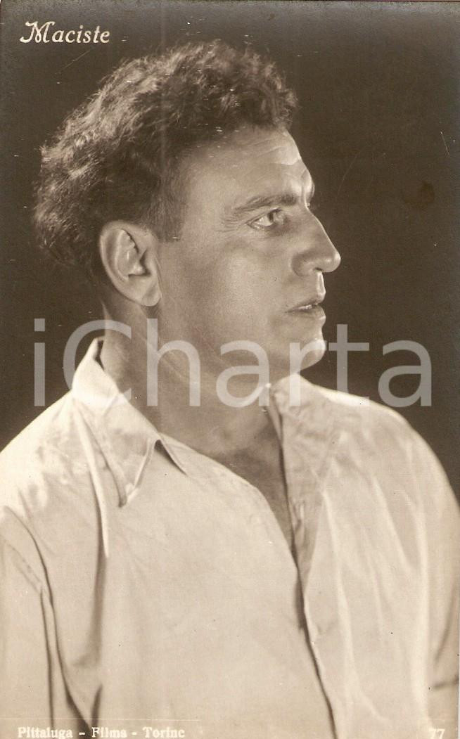 Cartolina originale da collezione 1925 ca CINEMA Bartolomeo PAGANO interpreta MACISTE Cartolina PITTALUGA FILMS 1
