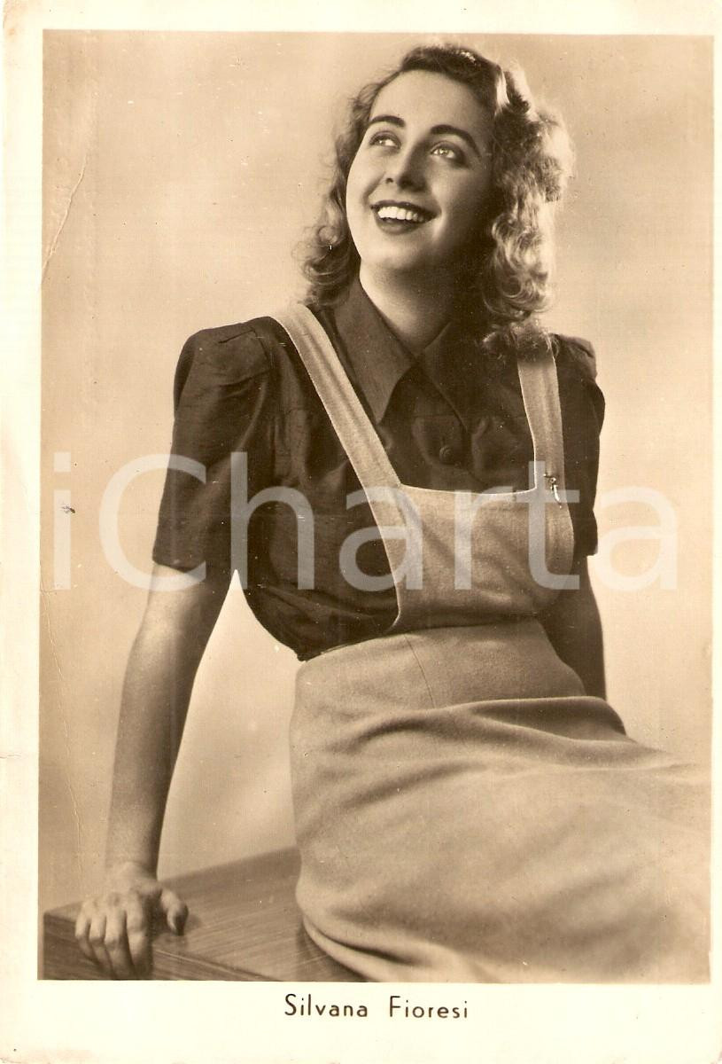 Cartolina originale da collezione 1940 circa MUSICA Ritratto Silvana FIORESI Cantante CETRA Cartolina FG NV 1