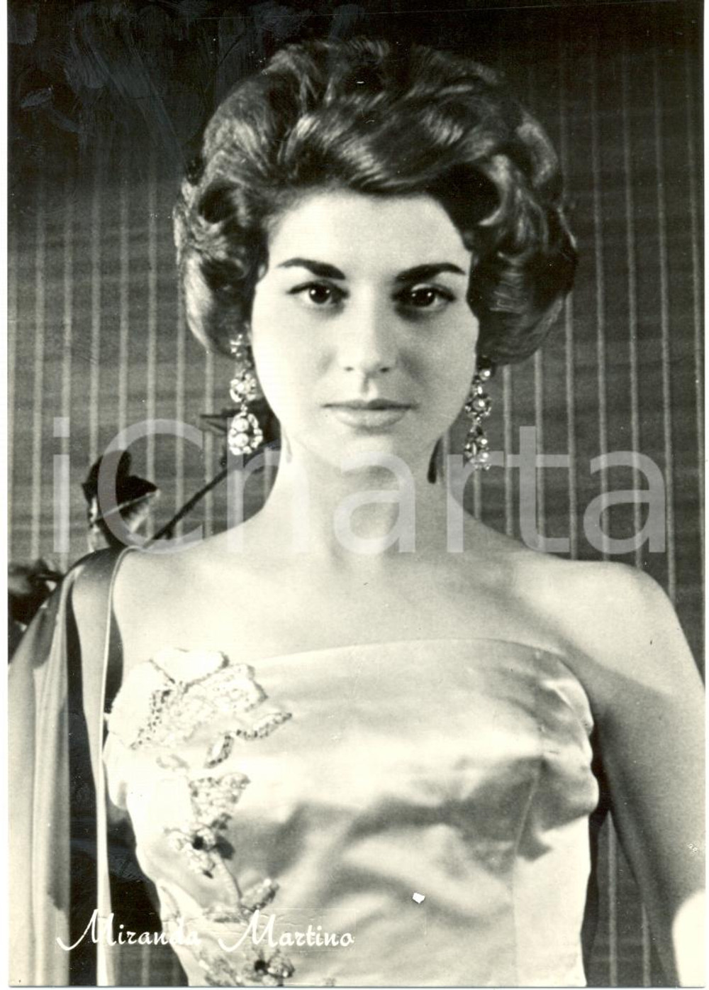 Cartolina originale da collezione 1960 circa MIRANDA MARTINO Fotografia seriale FG NV 1