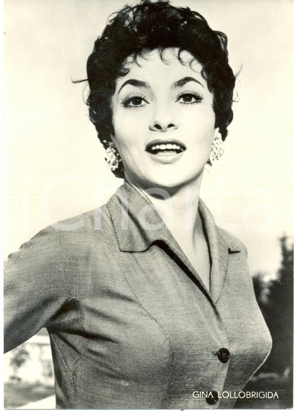 Cartolina originale da collezione 1965 ca Gina LOLLOBRIGIDA Ritratto fotografico *FG NV 1