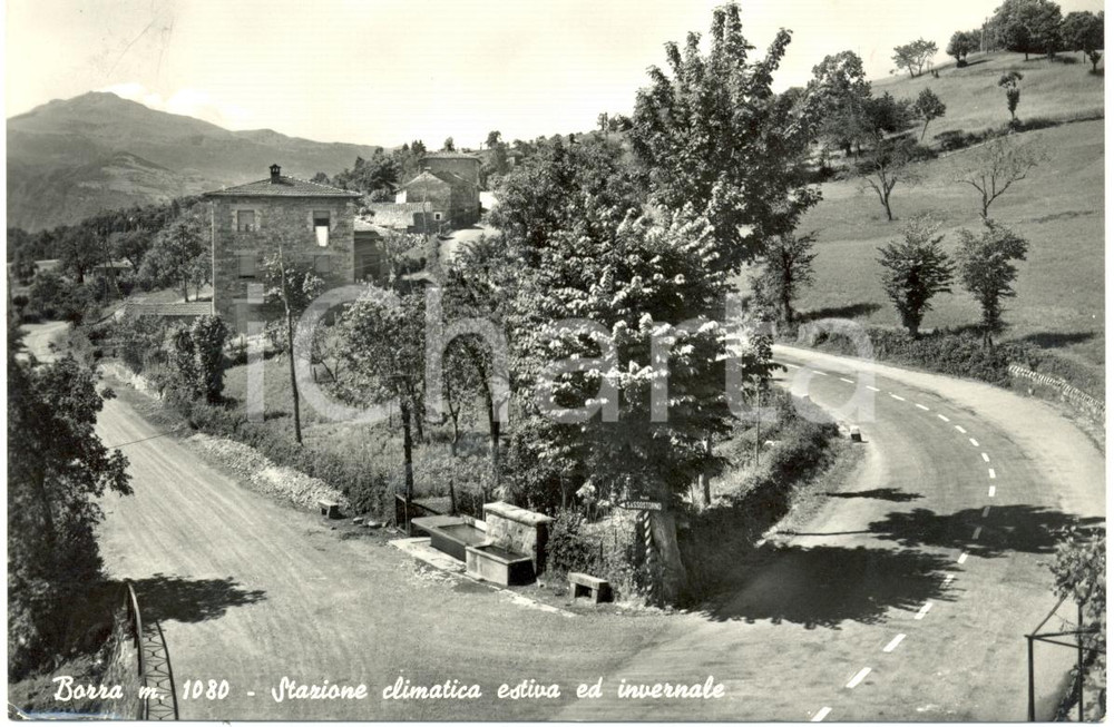Cartolina originale da collezione 1958 LAMA MOCOGNO MO Panorama della frazione BORRA Cartolina FG VG 1