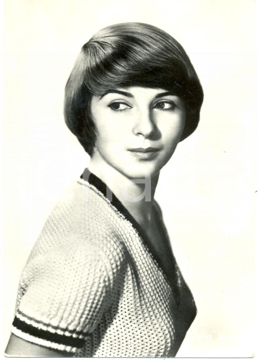 Cartolina originale da collezione 1955 ca CINEMA TV Delia SCALA Ritratto fotografico Cartolina FG NV 1