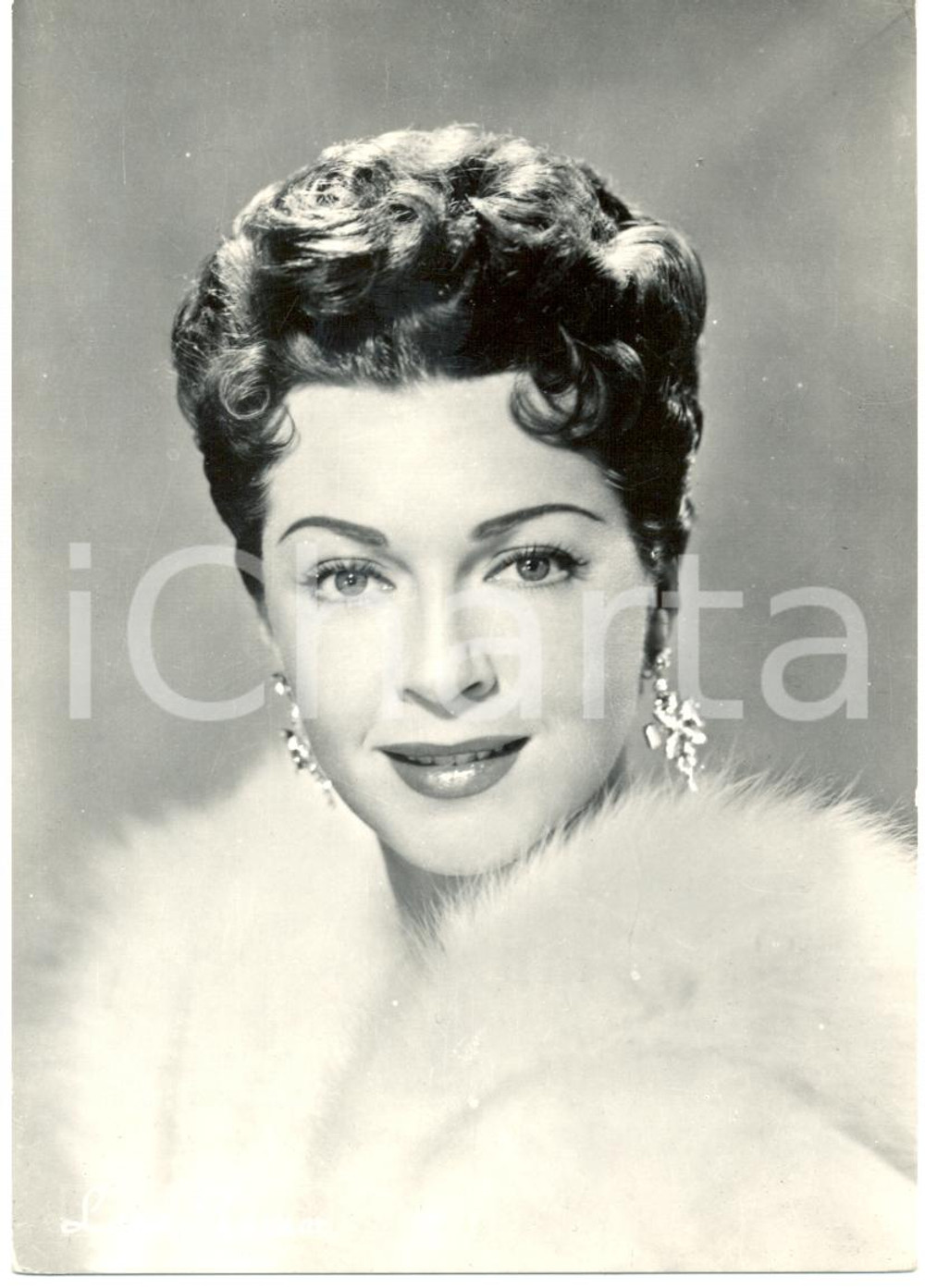 Cartolina originale da collezione 1950 ca CINEMA Lana TURNER Ritratto Attrice *Cartolina FG NV 1