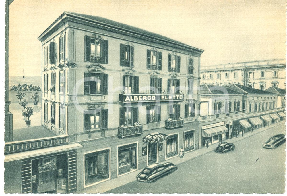 Cartolina originale da collezione 1940 ca SANREMO IM Albergo ELETTO in via MATTEOTTI Cartolina FG NV ILLUSTRATA 1