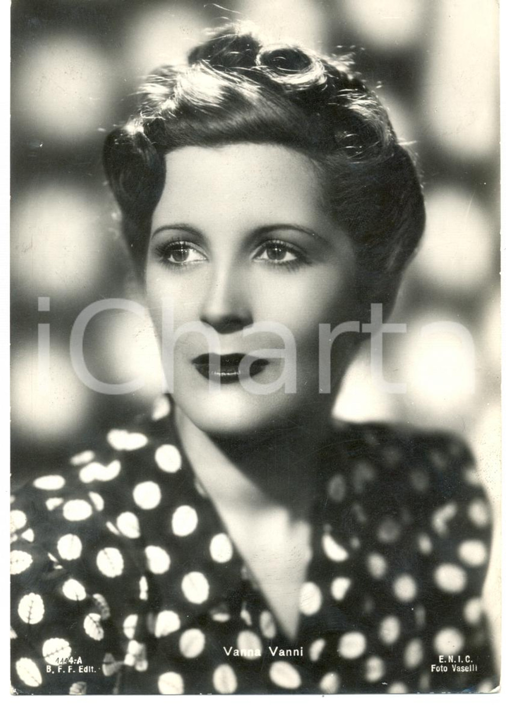 Cartolina originale da collezione 1955 CINEMA ca Vanna VANNI Ritratto Attrice *Cartolina FG NV 1