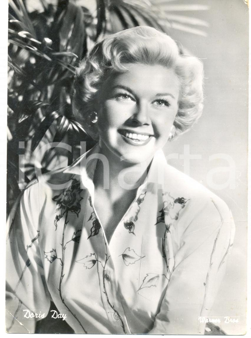 Cartolina originale da collezione 1950 ca CINEMA WARNER BROS Doris DAY Attrice Ritratto Cartolina FG NV 1