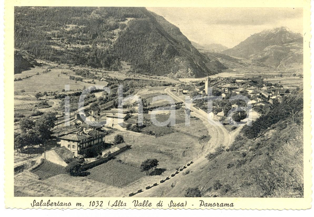 Cartolina originale da collezione 1957 FENIL DI SALABERTANO TO Veduta panoramica Alta VAL SUSA Cartolina FG VG 1