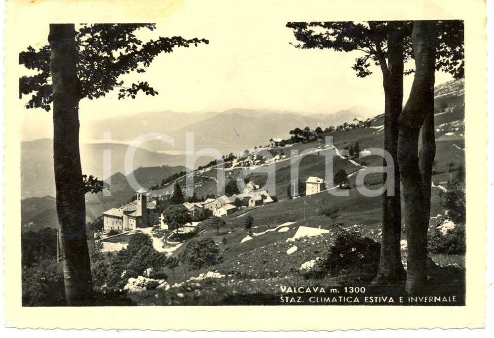 Cartolina originale da collezione 1948 TORRE DE  BUSI Frazione VALCAVA LC Veduta paese e Prealpi OROBICHE FG VG 1
