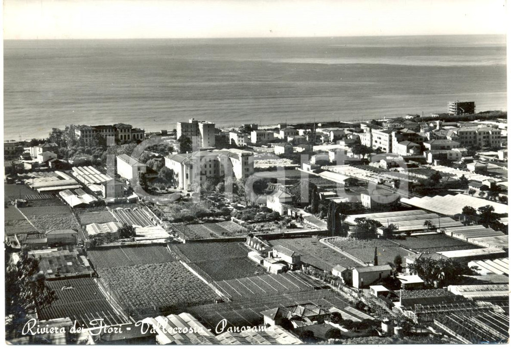 Cartolina originale da collezione 1961 VALLECROSIA IM Panorama della Riviera dei FIORI Cartolina FG VG 1