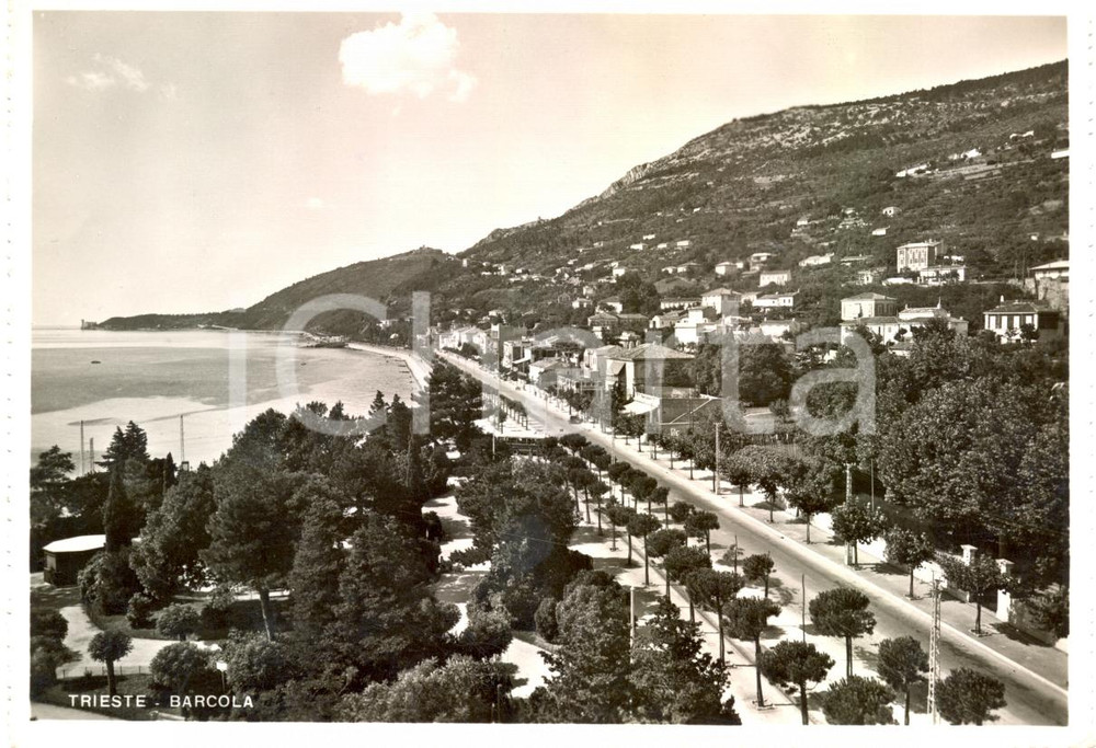 Cartolina originale da collezione 1960 ca TRIESTE Veduta della BARCOLA Cartolina postale FG NV 1