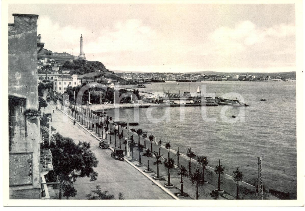 Cartolina originale da collezione 1950 ca TRIESTE Veduta della BARCOLA con il porto Cartolina FG NV 1
