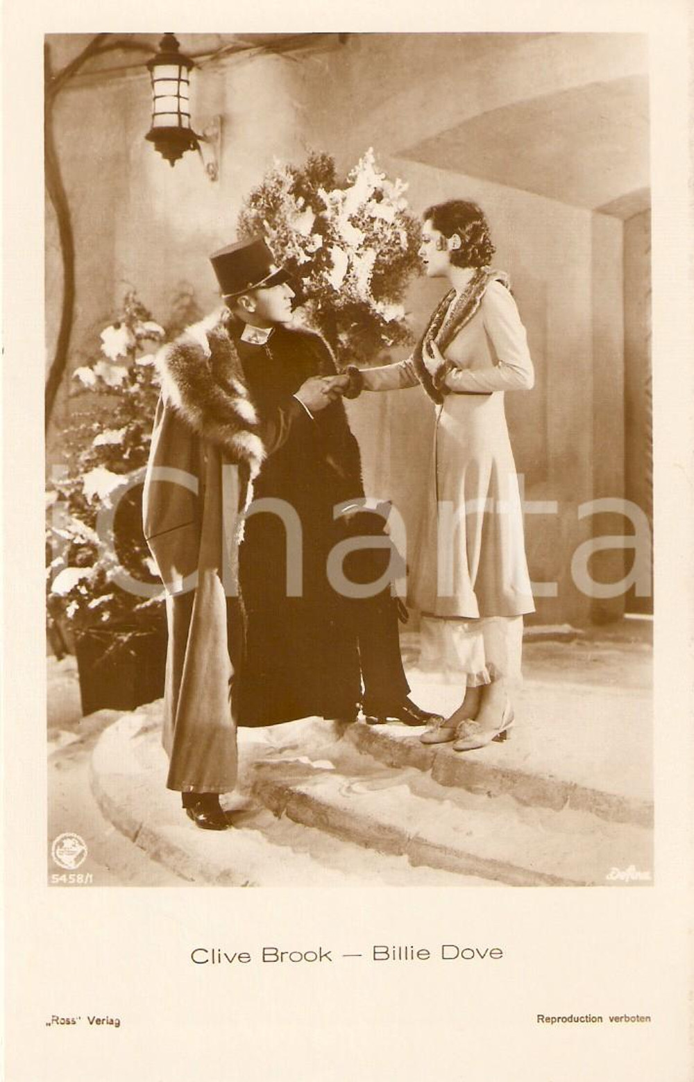 Cartolina originale da collezione 1930 SWEETHEARTS AND WIVES Billie DOVE Clive BROOK *Cartolina FP NV 1