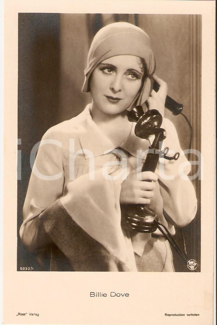 Cartolina originale da collezione 1930 ca CINEMA Actress Billie DOVE Portrait at the phone *Cartolina FP NV 1
