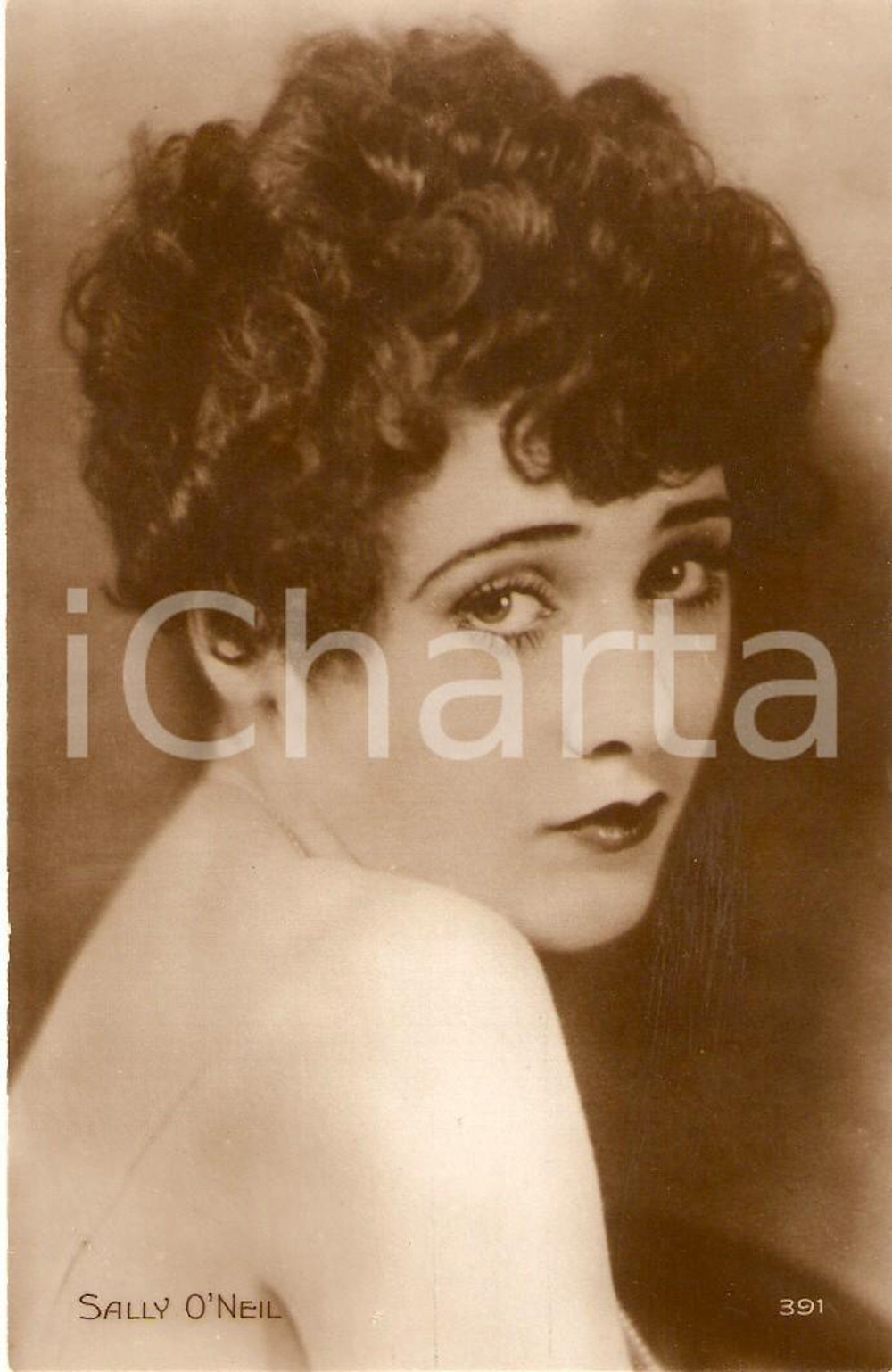Cartolina originale da collezione 1925 ca CINEMA Actress Sally O'NEIL Portrait *Cartolina FP NV 1