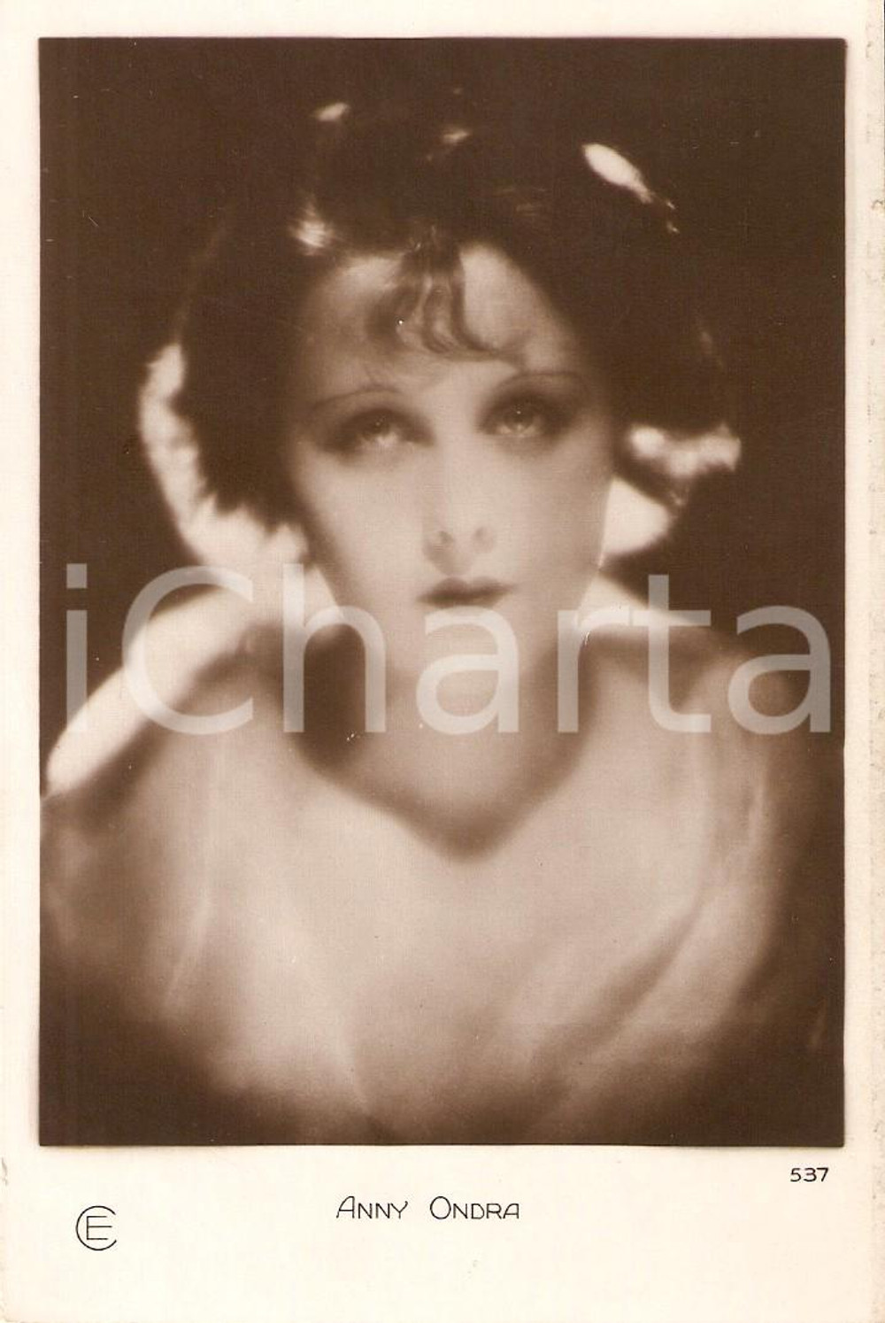 Cartolina originale da collezione 1930 ca CINEMA Actress Anny ONDRA Portrait Cartolina FP NV 1