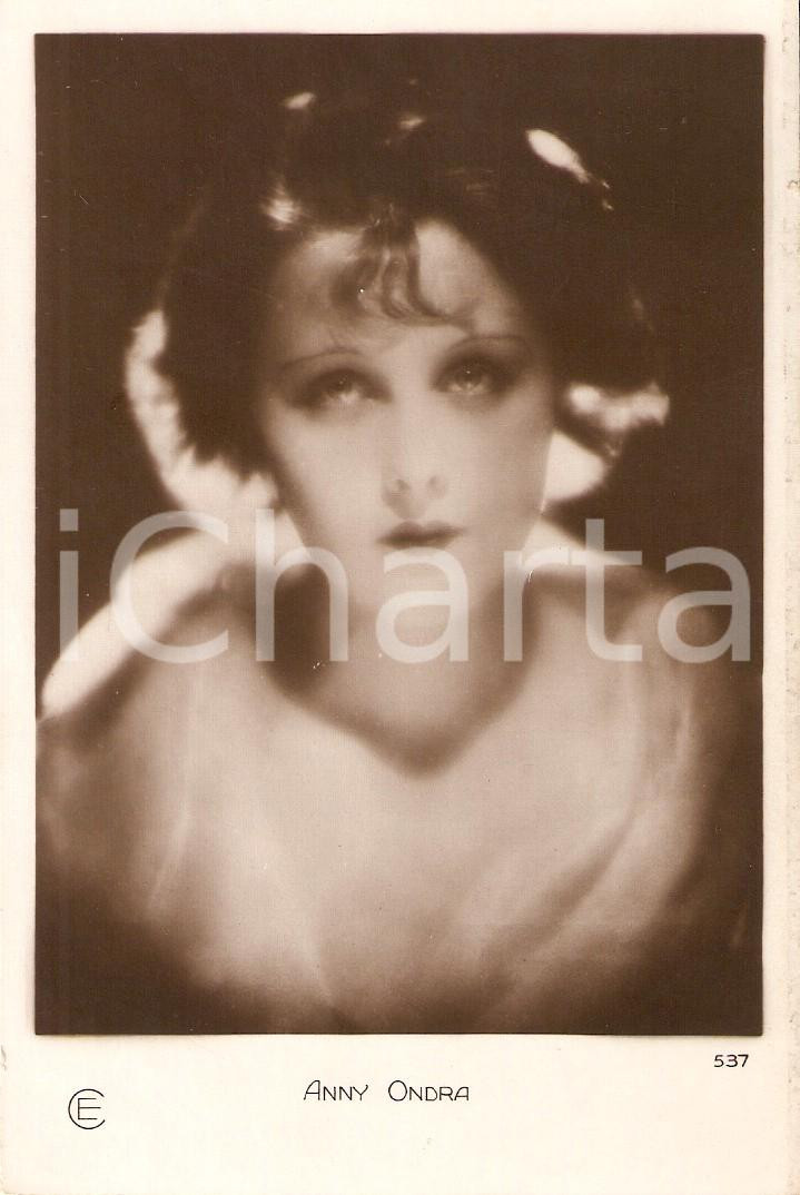 Cartolina originale da collezione 1930 ca CINEMA Actress Anny ONDRA Portrait Cartolina FP NV 1