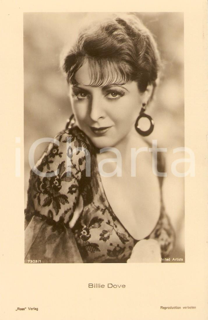 Cartolina originale da collezione 1930 ca CINEMA Actress Billie DOVE Portrait UNITED ARTISTS Cartolina FP NV 1