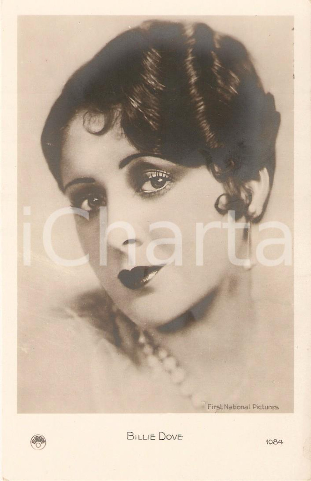Cartolina originale da collezione 1930 ca CINEMA Ritratto Billie DOVE Attrice *Cartolina FP NV 1